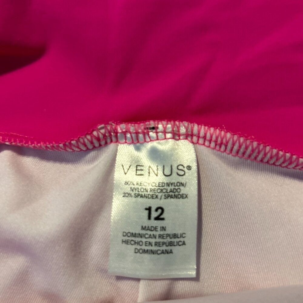 "VENUS" LADIES 2-PIECE "HOT PINK" BOY LEG SWIM SUIT SIZE12